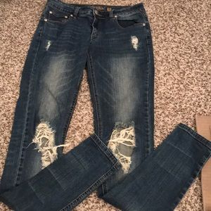 Revolt long y’all 35” inseam skinny jeans